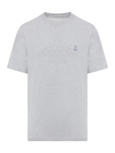 Brunello Cucinelli T-shirt In Grey