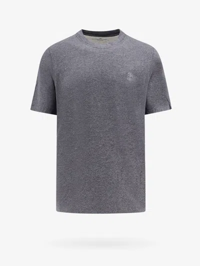 Brunello Cucinelli T-shirt In Grey