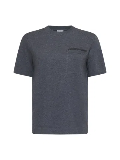 Brunello Cucinelli T-shirt In Grey
