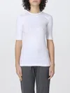 Brunello Cucinelli T-shirt In Stretch Fabric In White
