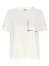 Brunello Cucinelli Monile Crew Neck Pocket T-shirt In White