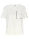 Brunello Cucinelli Monile Crew Neck Pocket T-shirt In White