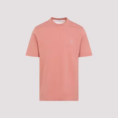 Brunello Cucinelli T-shirt In Pompelmo