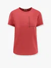 Brunello Cucinelli T-shirt Whit Embellishments In Red