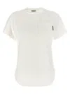 Brunello Cucinelli Women Pocket T-shirt In White