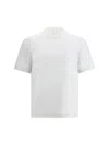 Brunello Cucinelli White Cotton Faux Layering T-shirt In White