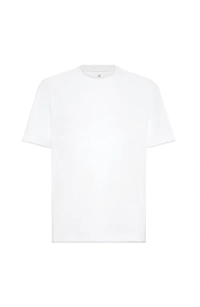 BRUNELLO CUCINELLI BRUNELLO CUCINELLI T-SHIRT WITH FAUX-LAYERING
