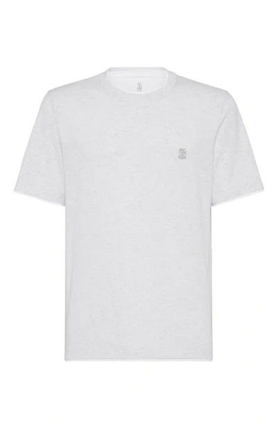 BRUNELLO CUCINELLI BRUNELLO CUCINELLI T-SHIRT WITH FAUX-LAYERING