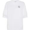 Brunello Cucinelli Logo-embroidered T-shirt In White