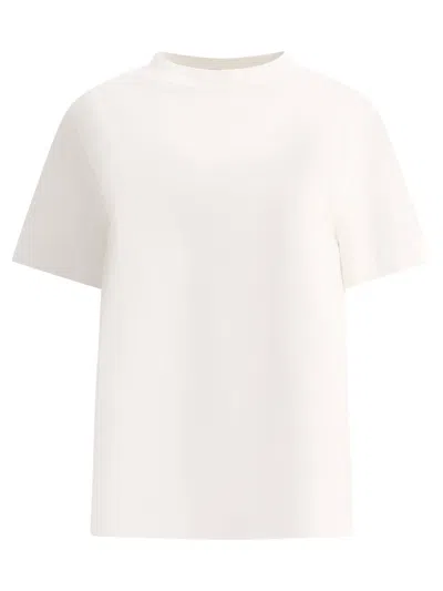 Brunello Cucinelli T-shirt With Monili In 白色的
