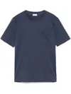 Brunello Cucinelli Crew Neck Short Sleeve Top In Blue