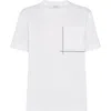 Brunello Cucinelli Classic Pocket Tee Shirt Clothing In White