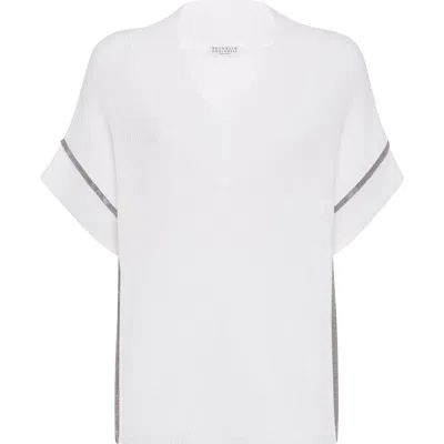 BRUNELLO CUCINELLI BRUNELLO CUCINELLI T-SHIRT WITH MONILI