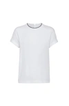 Brunello Cucinelli T-shirt With Precious Faux Layering
