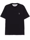 Brunello Cucinelli Cotton Jersey Crew Neck T-shirt With Logo Clothing