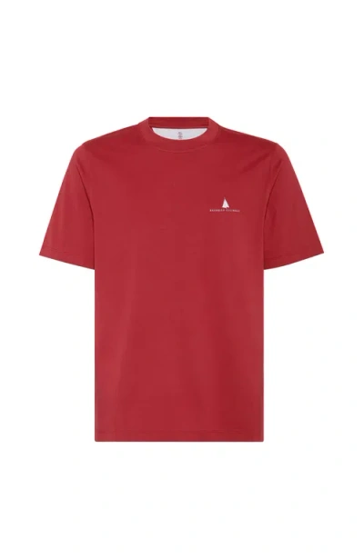 BRUNELLO CUCINELLI BRUNELLO CUCINELLI T-SHIRT WITH PRINT