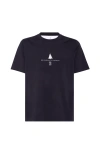 Brunello Cucinelli T-shirt With Print In Black