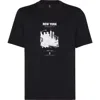 Brunello Cucinelli Cotton Paris Graphic Print T-shirt In Black