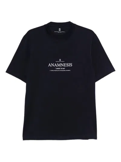 BRUNELLO CUCINELLI T-SHIRT WITH PRINT