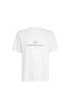 Brunello Cucinelli Men Crew-neck T-shirt With Graphic Print In White