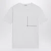 Brunello Cucinelli White Cotton T-shirt With Shiny Pocket Women In White