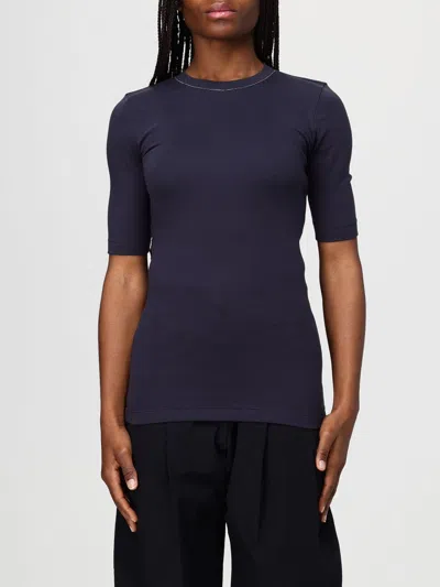 Brunello Cucinelli T-shirt Woman  In Blue