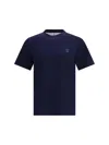 Brunello Cucinelli Cotton Jersey Crew Neck T-shirt With Logo Clothing In Blue