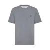 Brunello Cucinelli T-shirts In Gray