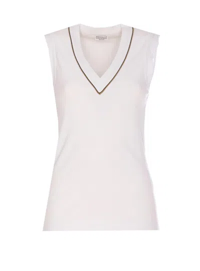 BRUNELLO CUCINELLI BRUNELLO CUCINELLI 'SHINY PIPING' TOP