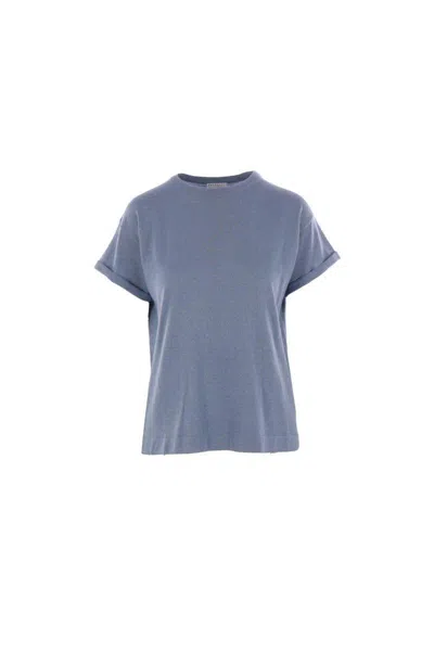 Brunello Cucinelli T-shirts And Polos In Blue