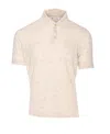 Brunello Cucinelli Polo Shirt In Linen And Cotton