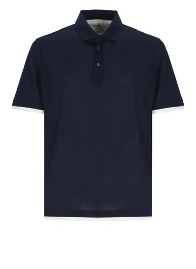 Brunello Cucinelli T-shirts And Polos In Blue