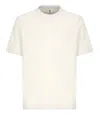 Brunello Cucinelli White Cotton T-shirt In Neutral