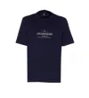 Brunello Cucinelli Men Anamnesis Print Logo T-shirt In Blue