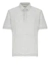 Brunello Cucinelli Silk And Cotton Three-button Polo Shirt In White