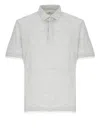 Brunello Cucinelli Silk And Cotton Three-button Polo Shirt In White