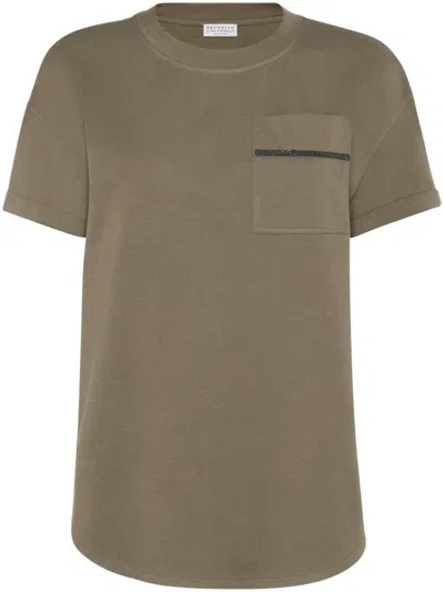 Brunello Cucinelli T-shirts And Polos In Green
