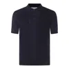 Brunello Cucinelli Knit Polo Shirt In Blue