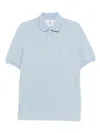 Brunello Cucinelli Polo Shirt With Soft Collar In Blue
