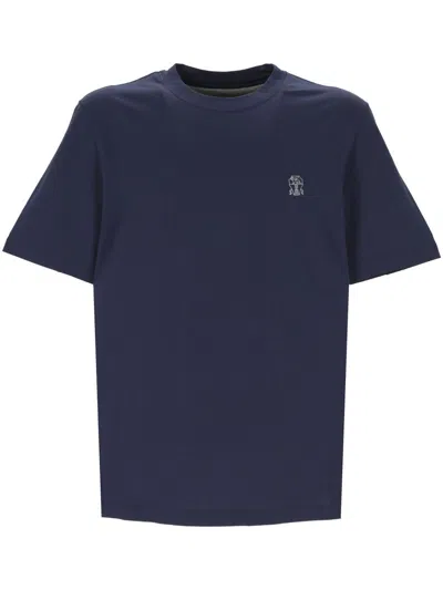 Brunello Cucinelli T-shirts And Polos In Blue