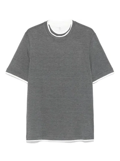 BRUNELLO CUCINELLI BRUNELLO CUCINELLI SILK BLEND T-SHIRT