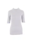 Brunello Cucinelli Chain-link Top In Light Grey