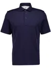 Brunello Cucinelli Men Short Sleeve Polo In Multicolor