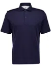 Brunello Cucinelli Men Short Sleeve Polo In Multicolor