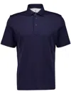 Brunello Cucinelli Men Short Sleeve Polo In Multicolor