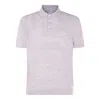 Brunello Cucinelli Linen Polo Shirt In Multicolor