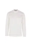 Brunello Cucinelli T-shirt Crew Neck Long Sleeves In White