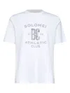 Brunello Cucinelli Crew Neck Graphic Print Short Sleeves T-shirt In White
