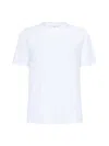 Brunello Cucinelli Classic Cotton T-shirt For Men In White