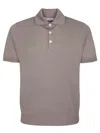 Brunello Cucinelli Beige Cotton Polo Shirt In Brown
